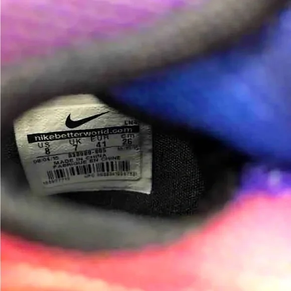 Nike Purple/Red Lebron 13 Doernbecher Basketball Shoes Sneakers **Men’s Sz 8** - Picture 11 of 11